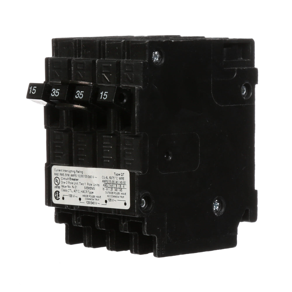 Q21535CT - SIemens Plug-In 35 Amp 2 Pole Circuit Breaker - Essential Electric Supply