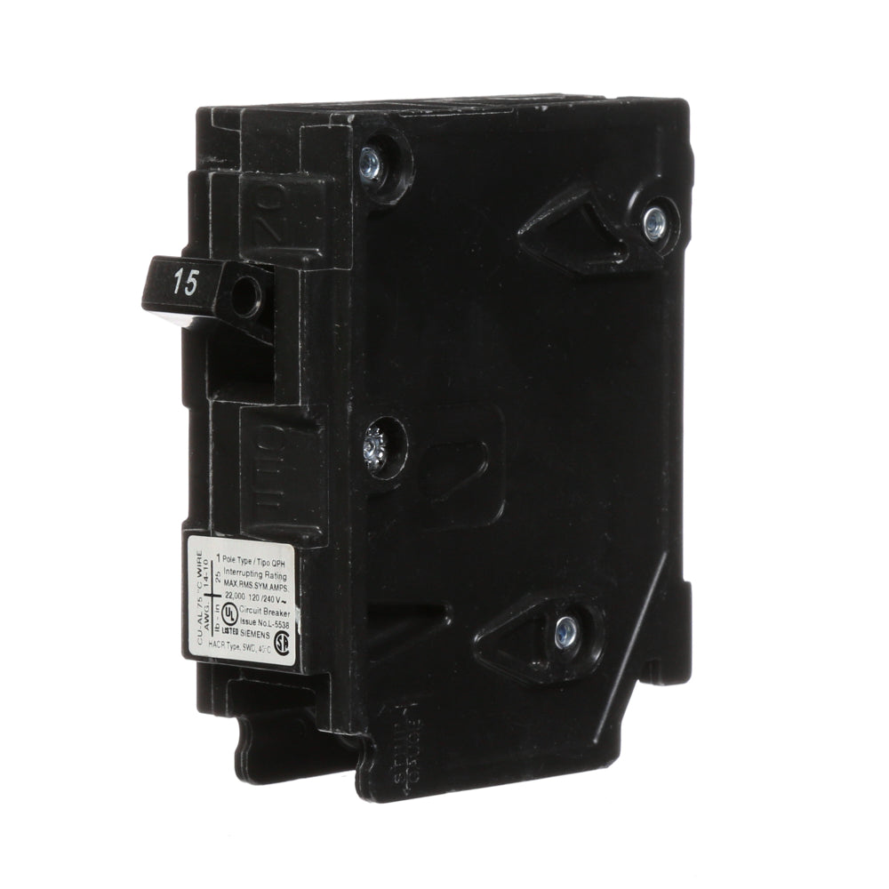 Q115H - SIemens Plug-In 15 Amp 1 Pole Circuit Breaker - Essential Electric Supply