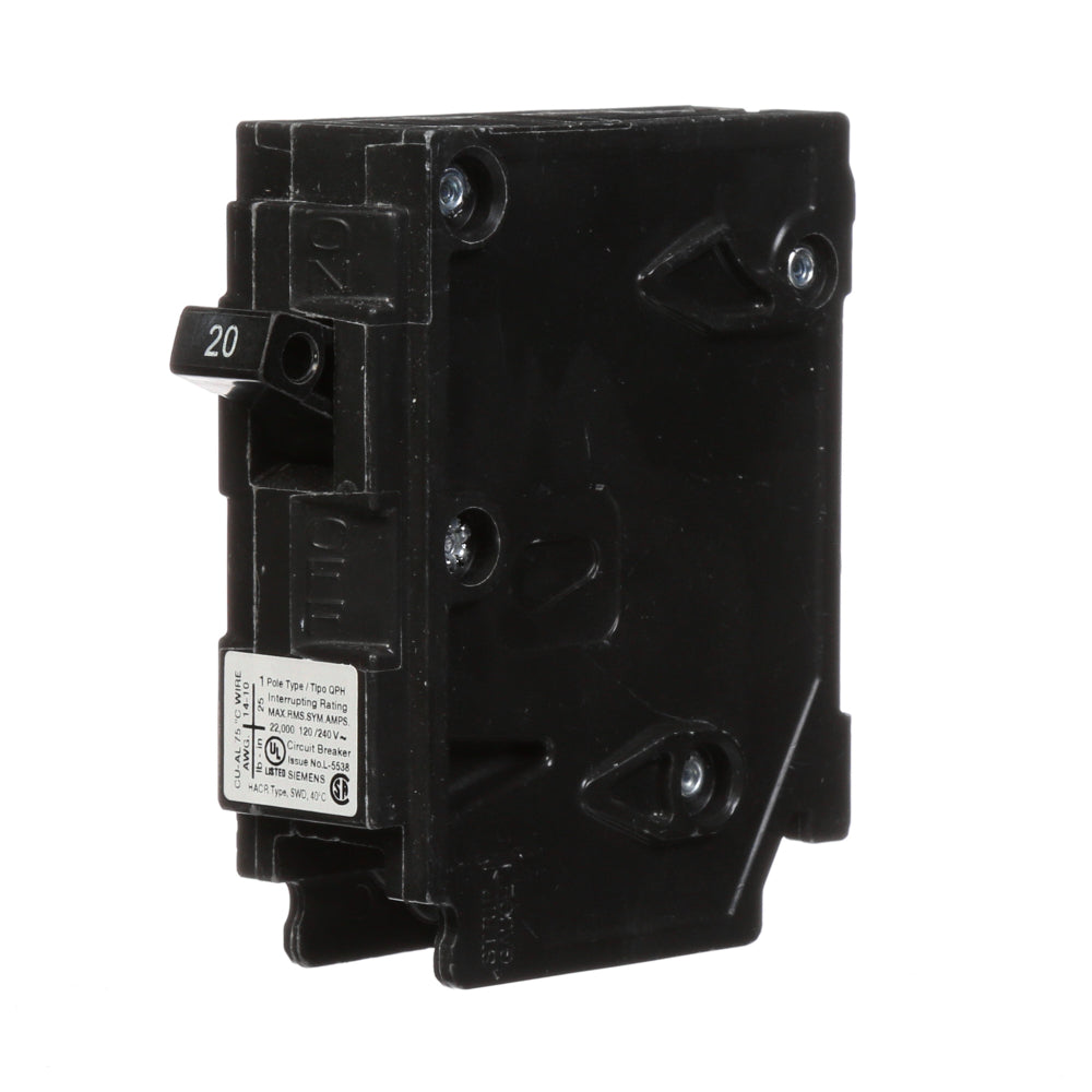 Q120H - SIemens Plug-In 20 Amp 1 Pole Circuit Breaker - Essential Electric Supply