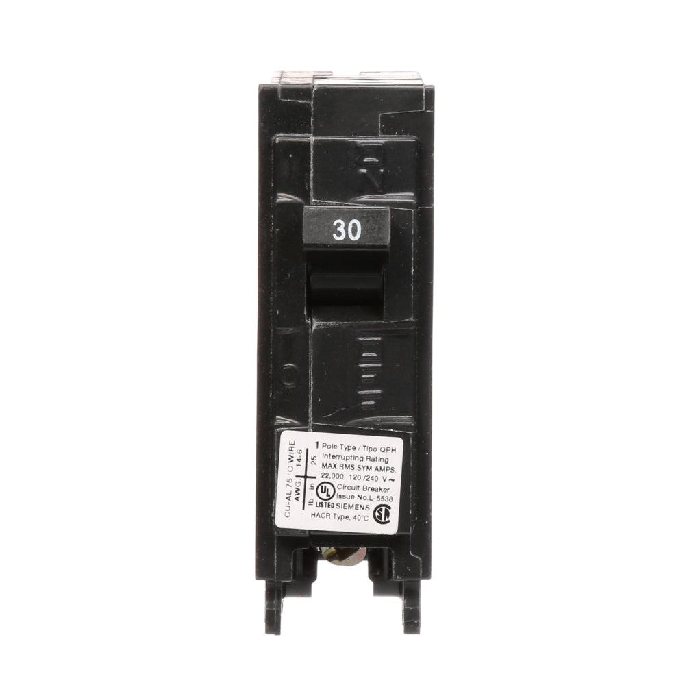 Q130H - SIemens Plug-In 30 Amp 1 Pole Circuit Breaker - Essential Electric Supply
