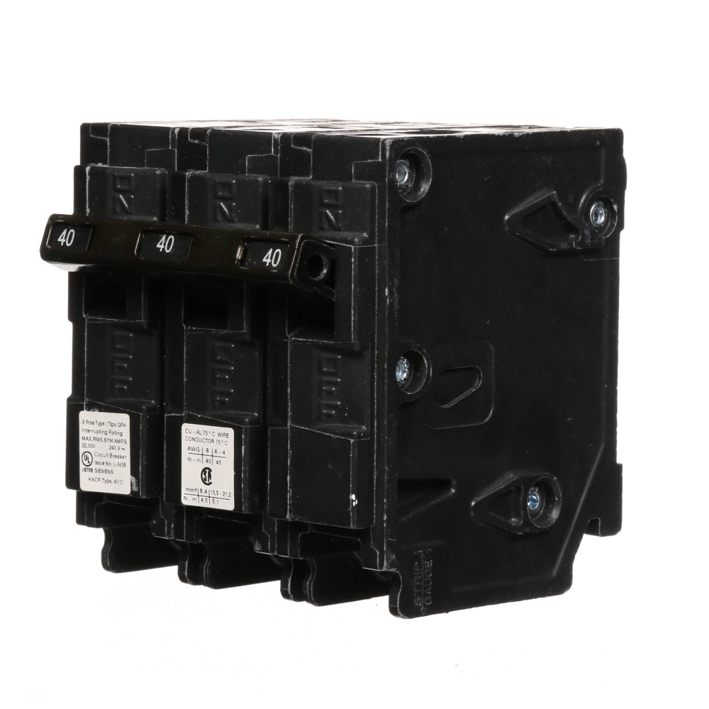 Q340H - SIemens Plug-In 40 Amp 3 Pole Circuit Breaker - Essential Electric Supply