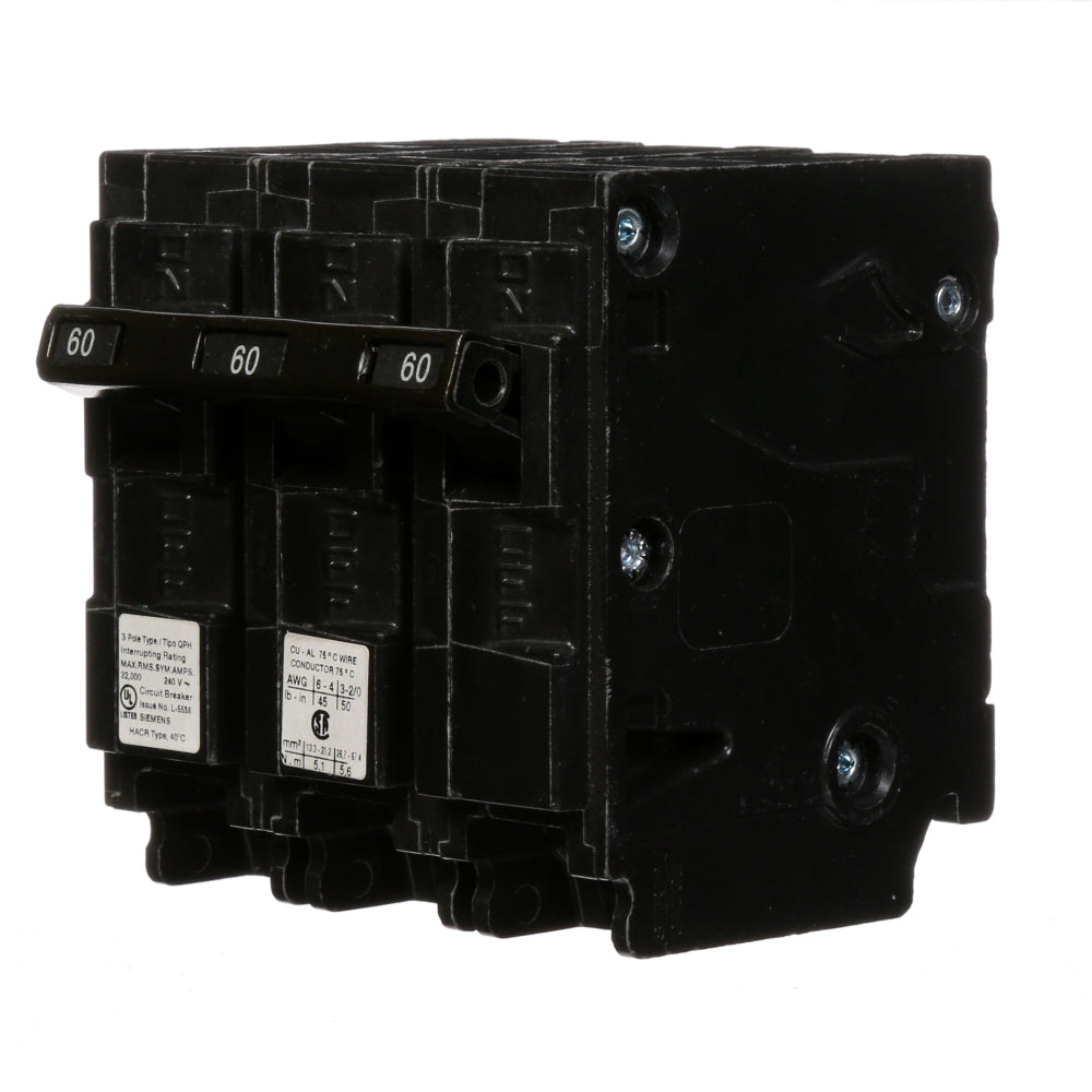 Q360H - SIemens Plug-In 60 Amp 3 Pole Circuit Breaker - Essential Electric Supply