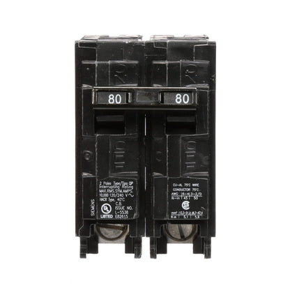 Q280 - SIemens Plug-In 80 Amp 2 Pole Circuit Breaker - Essential Electric Supply