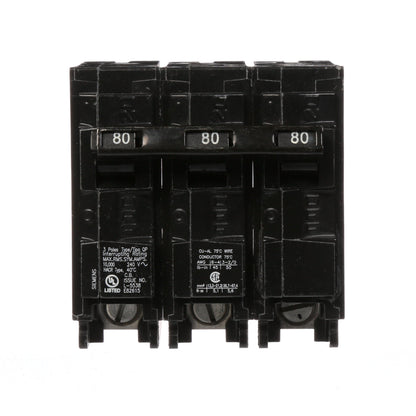 Q380 - SIemens Plug-In 80 Amp 3 Pole Circuit Breaker - Essential Electric Supply