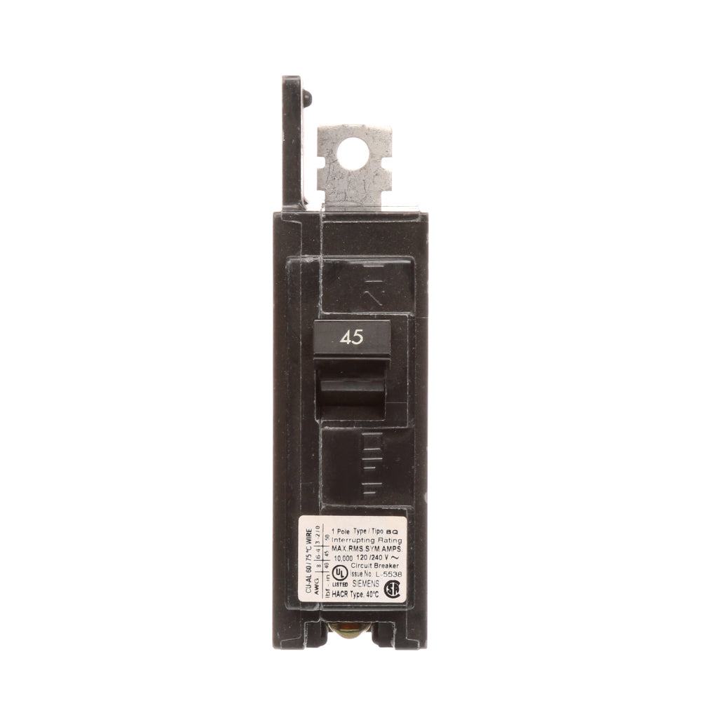 BQ1B045 - SIemens Bolt-On 45 Amp 1 Pole Circuit Breaker - Essential Electric Supply