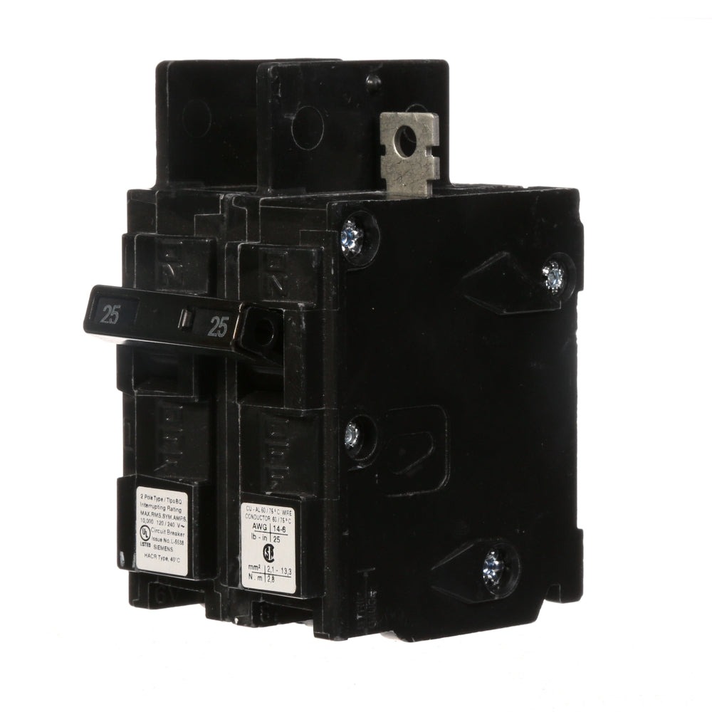 BQ2B025 Siemens Molded Case Circuit Breaker BQ Series 25A 240V - Essential Electric Supply