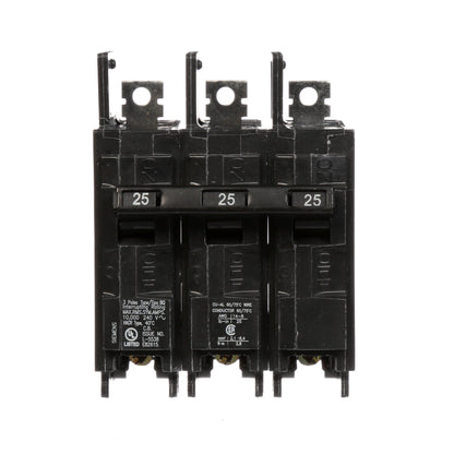 BQ3B025 - SIemens Bolt-On 25 Amp 3 Pole Circuit Breaker - Essential Electric Supply