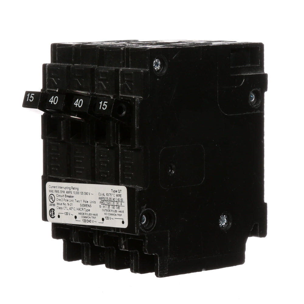 Q21540CT - SIemens Plug-In 40 Amp 2 Pole Circuit Breaker - Essential Electric Supply