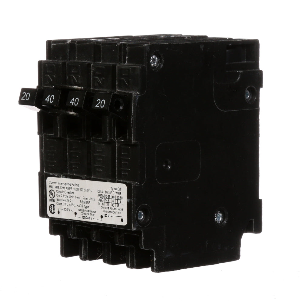Q22040CT - SIemens Plug-In 40 Amp 2 Pole Circuit Breaker - Essential Electric Supply