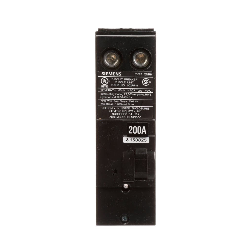 QN2200RH Siemens Molded Case Circuit Breaker Q Series 200A 240V - Essential Electric Supply