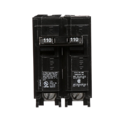 Q2110H - SIemens Plug-In 110 Amp 2 Pole Circuit Breaker - Essential Electric Supply