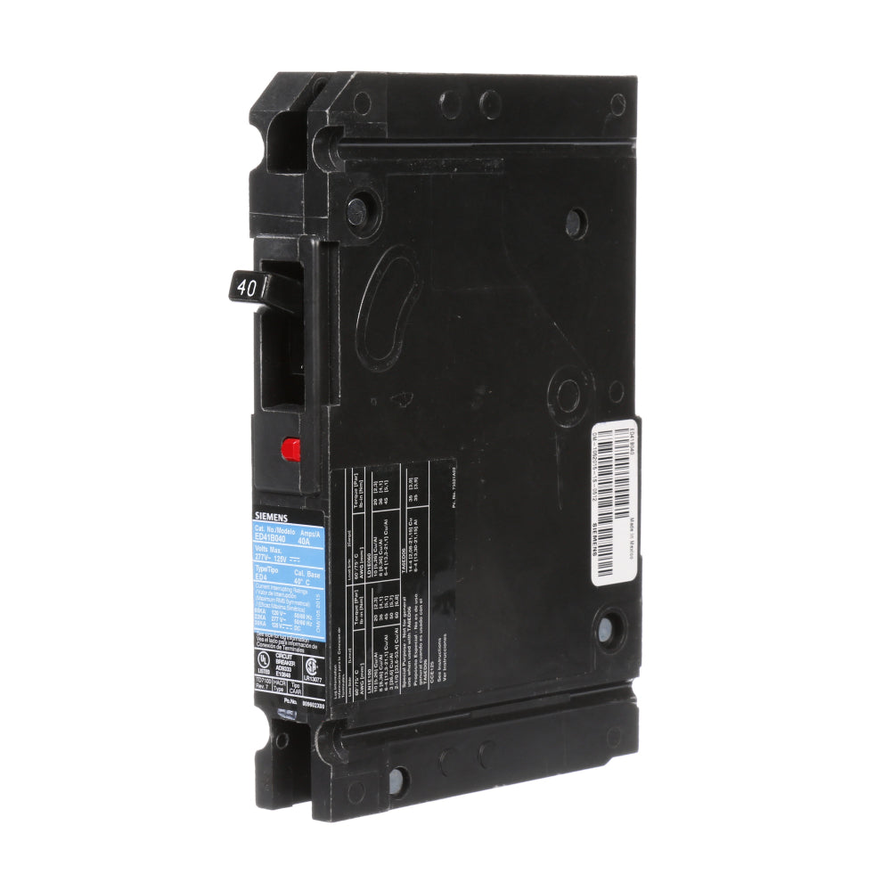 ED41B040 - SIemens Bolt-On 40 Amp 1 Pole Circuit Breaker - Essential Electric Supply