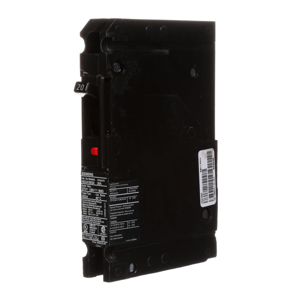 HED41B020 - SIemens Bolt-On 20 Amp 1 Pole Circuit Breaker - Essential Electric Supply