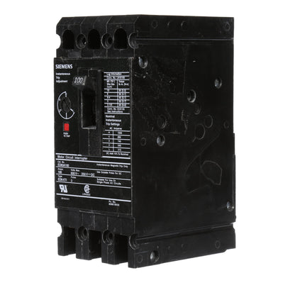 ED63A100 - SIemens Bolt-On 100 Amp 3 Pole Circuit Breaker - Essential Electric Supply