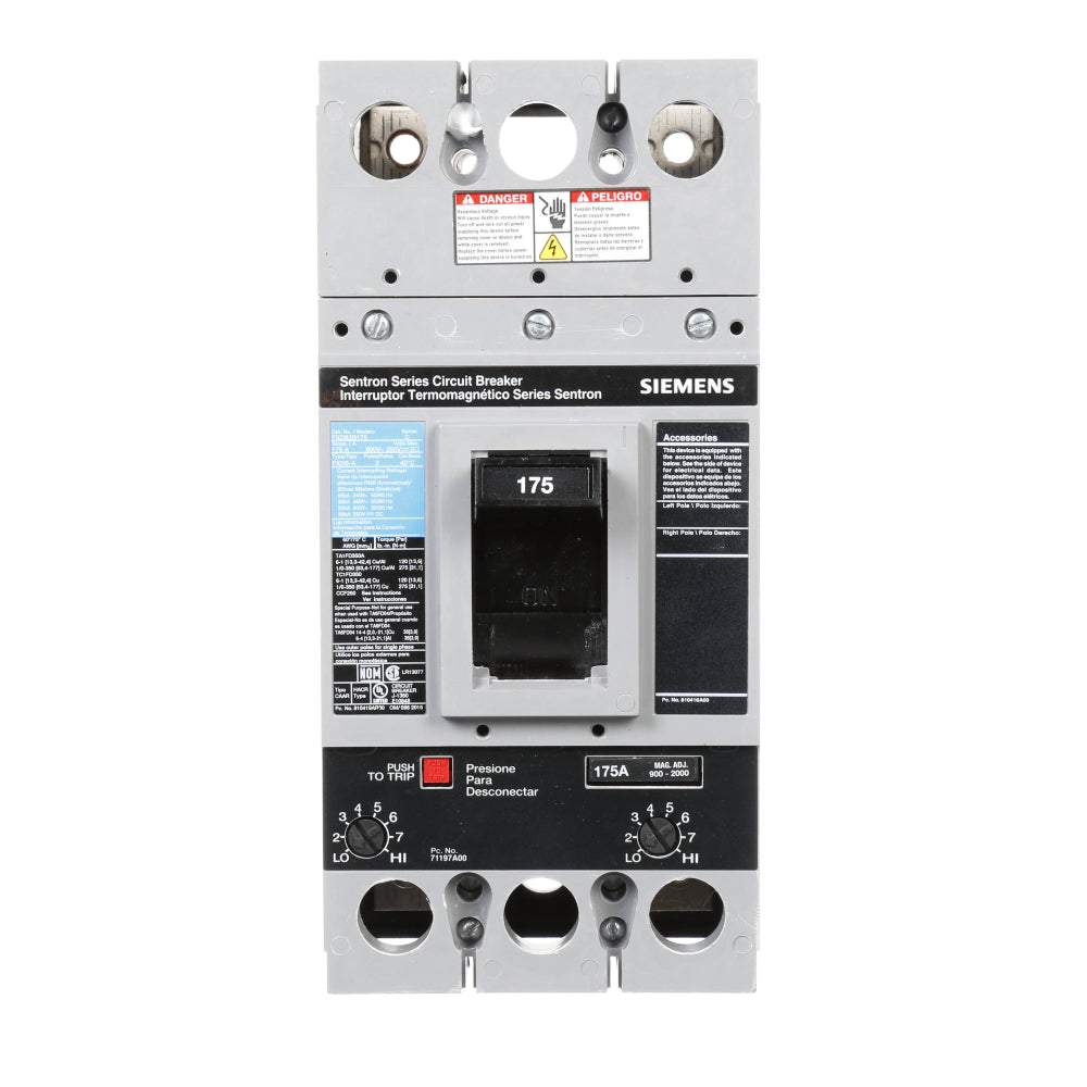 FXD62B175 - SIemens Bolt-On 175 Amp 2 Pole Circuit Breaker - Essential Electric Supply