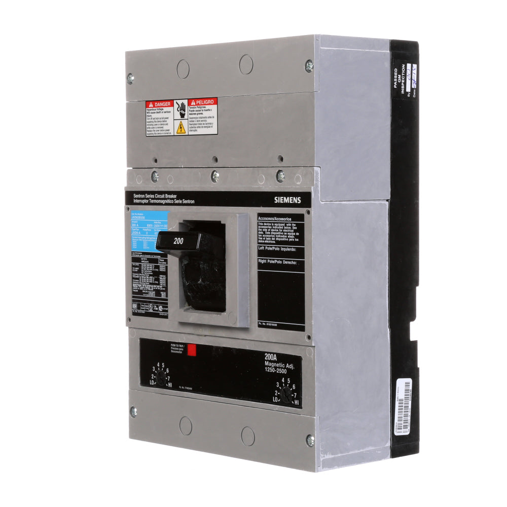 JXD62B200 - SIemens Bolt-On 200 Amp 2 Pole Circuit Breaker - Essential Electric Supply