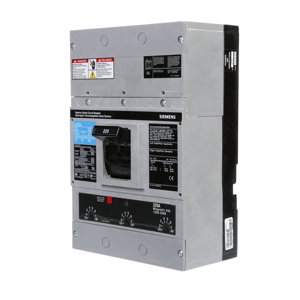 JXD63B225 - SIemens Bolt-On 225 Amp 3 Pole Circuit Breaker - Essential Electric Supply