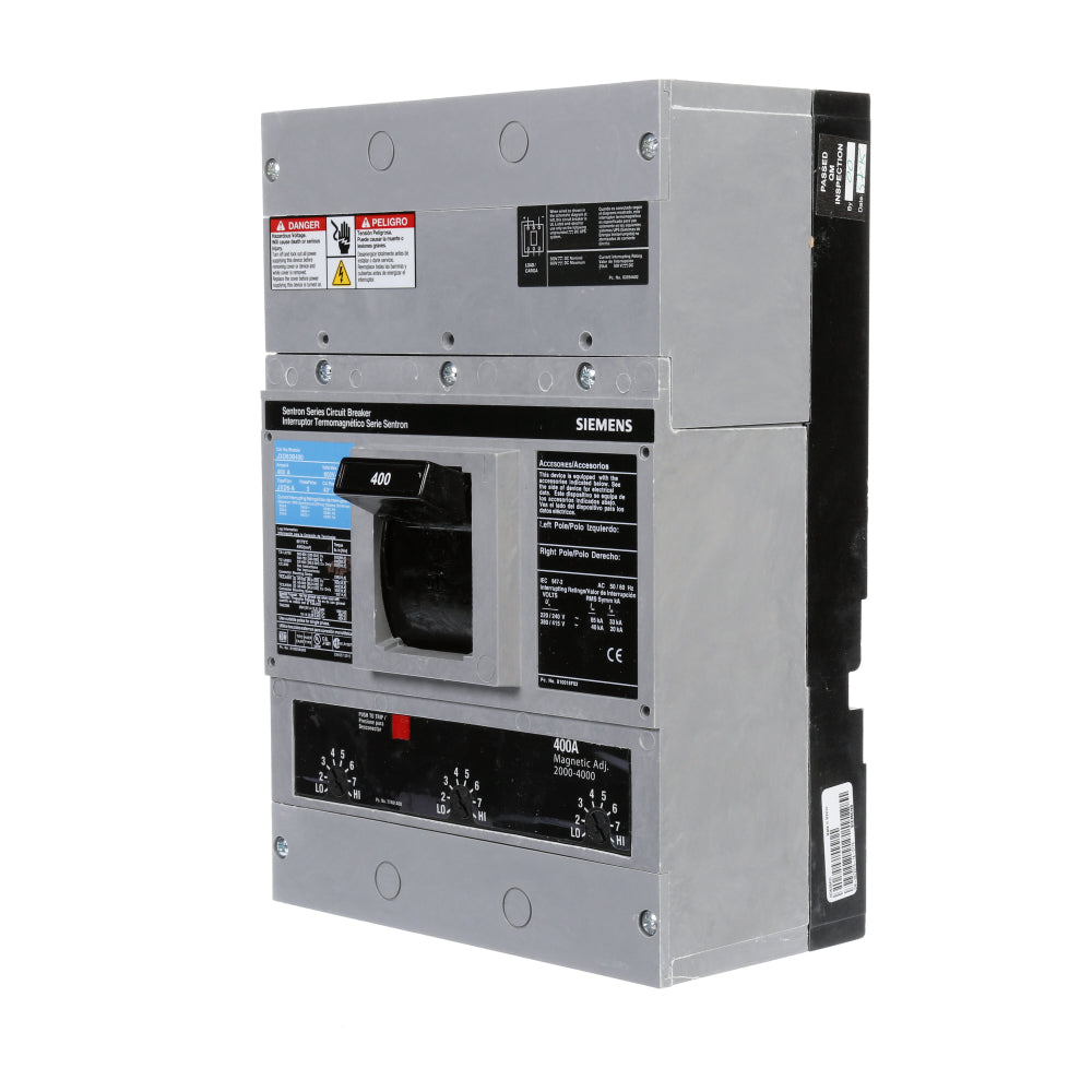 JXD63B400 - SIemens Bolt-On 400 Amp 3 Pole Circuit Breaker - Essential Electric Supply