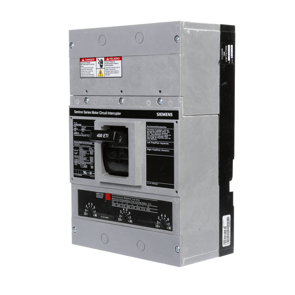 JXD63H400 - SIemens Bolt-On 400 Amp 3 Pole Circuit Breaker - Essential Electric Supply