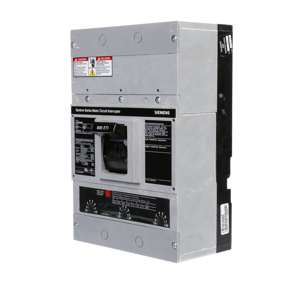LXD63H600 - SIemens Bolt-On 600 Amp 3 Pole Circuit Breaker - Essential Electric Supply