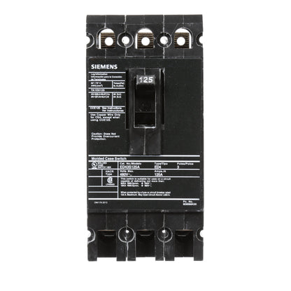 ED43S125A - SIemens Bolt-On 125 Amp 3 Pole Circuit Breaker - Essential Electric Supply