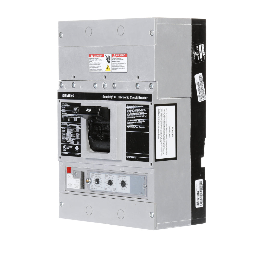 SHJD69400NT - SIemens Bolt-On 400 Amp 3 Pole Circuit Breaker - Essential Electric Supply