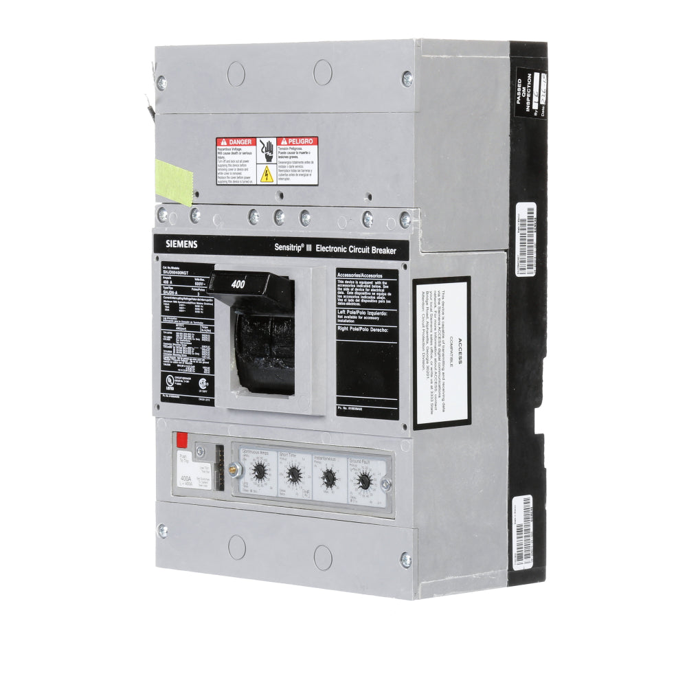 SHJD69400NGT - SIemens Bolt-On 400 Amp 3 Pole Circuit Breaker - Essential Electric Supply