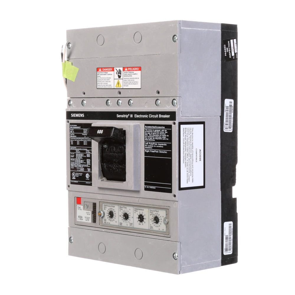 SHLD69600NGT - SIemens Bolt-On 600 Amp 3 Pole Circuit Breaker - Essential Electric Supply