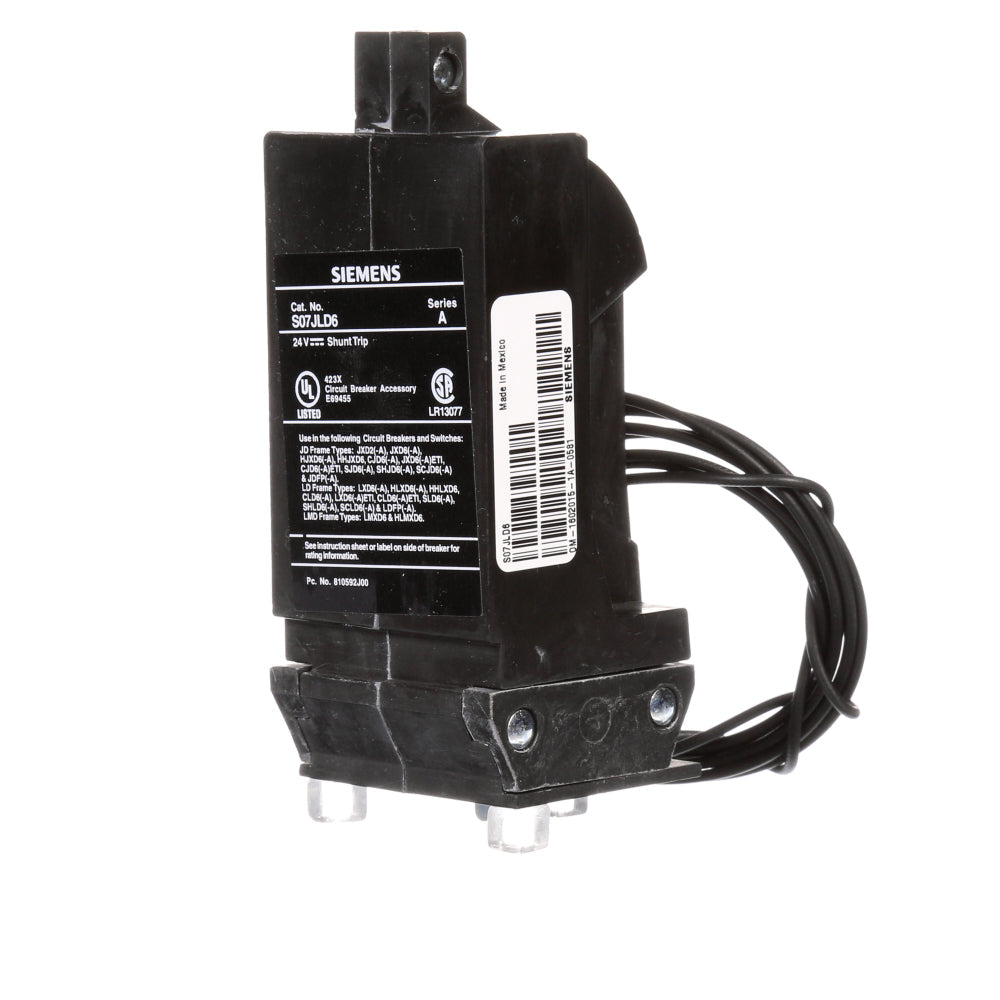 S07JLD6  Siemens  Circuit Breaker Shunt Trips  24VDC - Essential Electric Supply