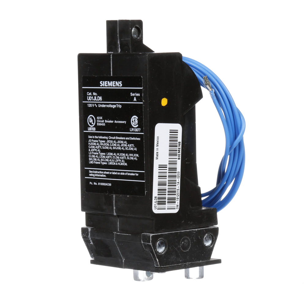 U01JLD6 Siemens Under Voltage Release Sentron Series - Essential Electric Supply