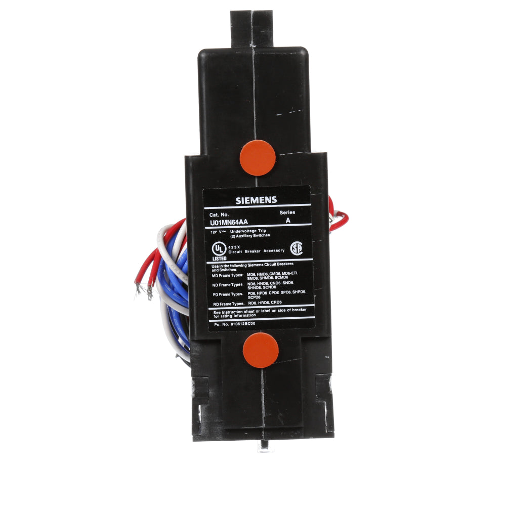 U01MN64AA Siemens Under Voltage Release Sentron Series - Essential Electric Supply