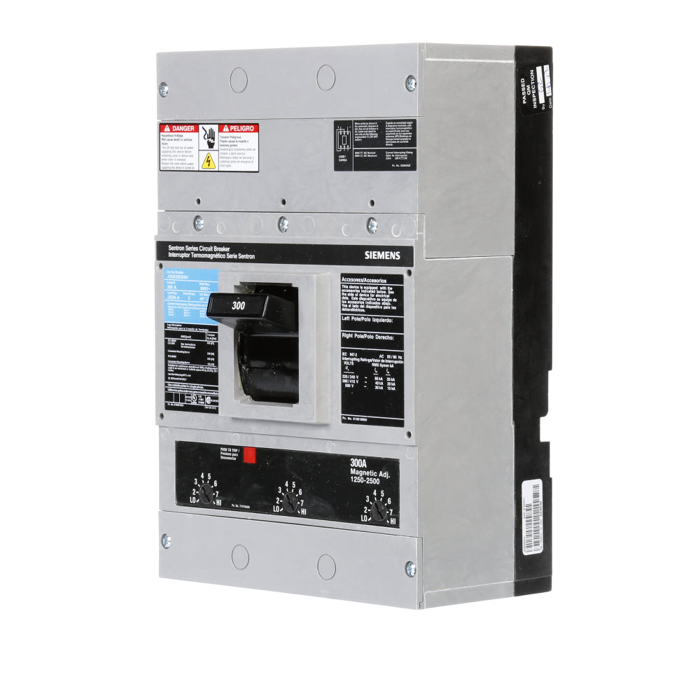 JXD63B300H - SIemens Bolt-On 300 Amp 3 Pole Circuit Breaker - Essential Electric Supply