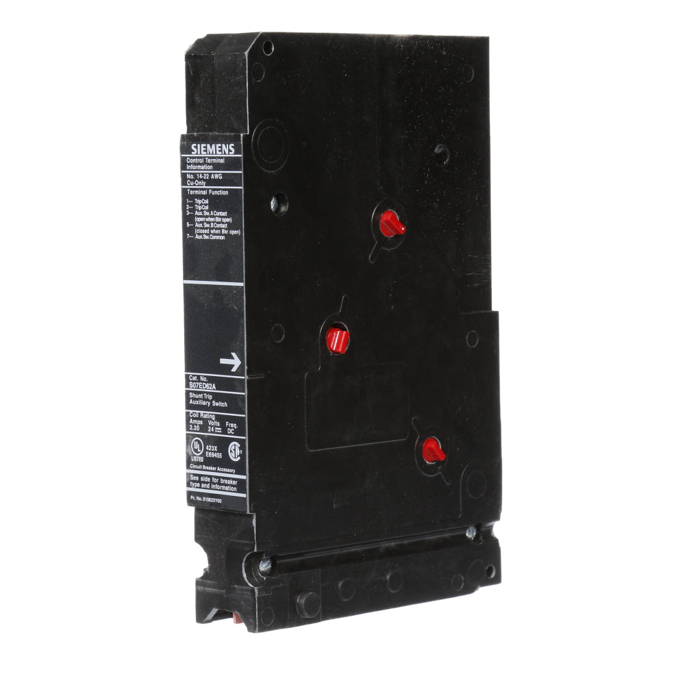 S07ED62A  Siemens  Circuit Breaker Shunt Trips  24VDC - Essential Electric Supply