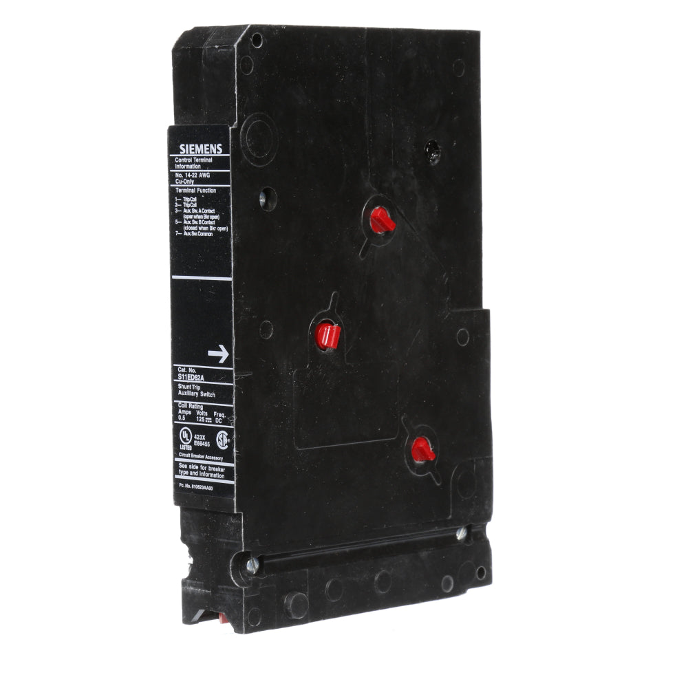 S11ED62A  Siemens  Circuit Breaker Shunt Trips  125VDC - Essential Electric Supply