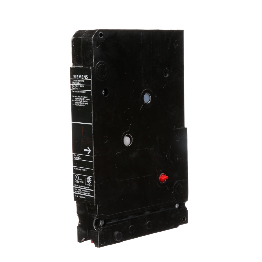 A01ED64 Siemens Circuit Breaker Auxiliary  rated for 480VAC - Essential Electric Supply