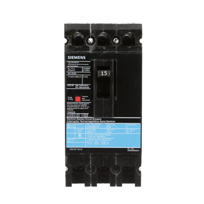 ED43B015L - SIemens Feed-Thru 15 Amp 3 Pole Circuit Breaker - Essential Electric Supply