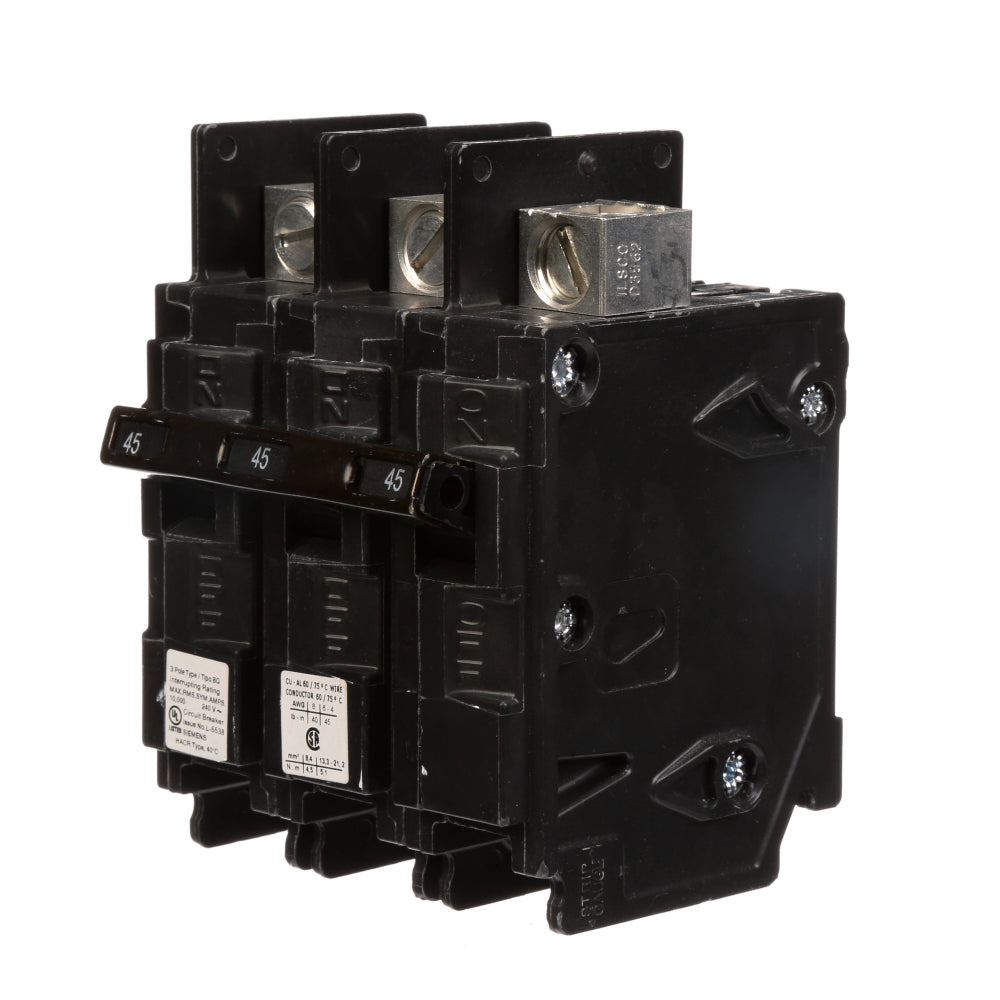 BQ3B045L Siemens Molded Case Circuit Breaker BQ Series 45A 240V - Essential Electric Supply
