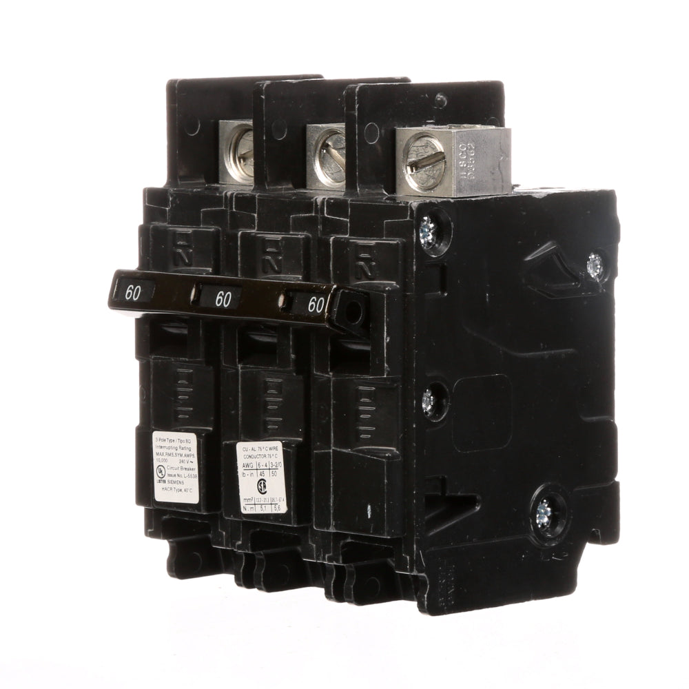 BQ3B060L Siemens Molded Case Circuit Breaker BQ Series 60A 240V - Essential Electric Supply