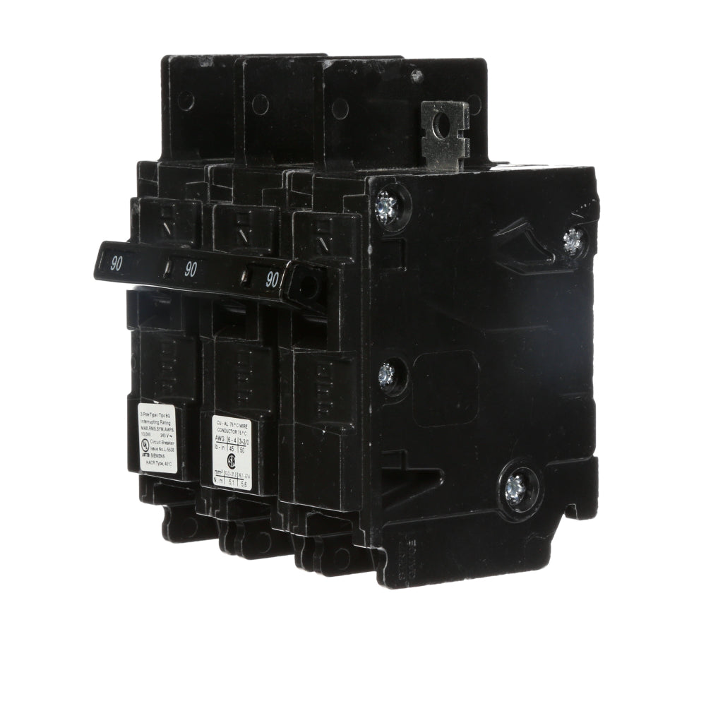 BQ3B090L Siemens Molded Case Circuit Breaker BQ Series 90A 240V - Essential Electric Supply