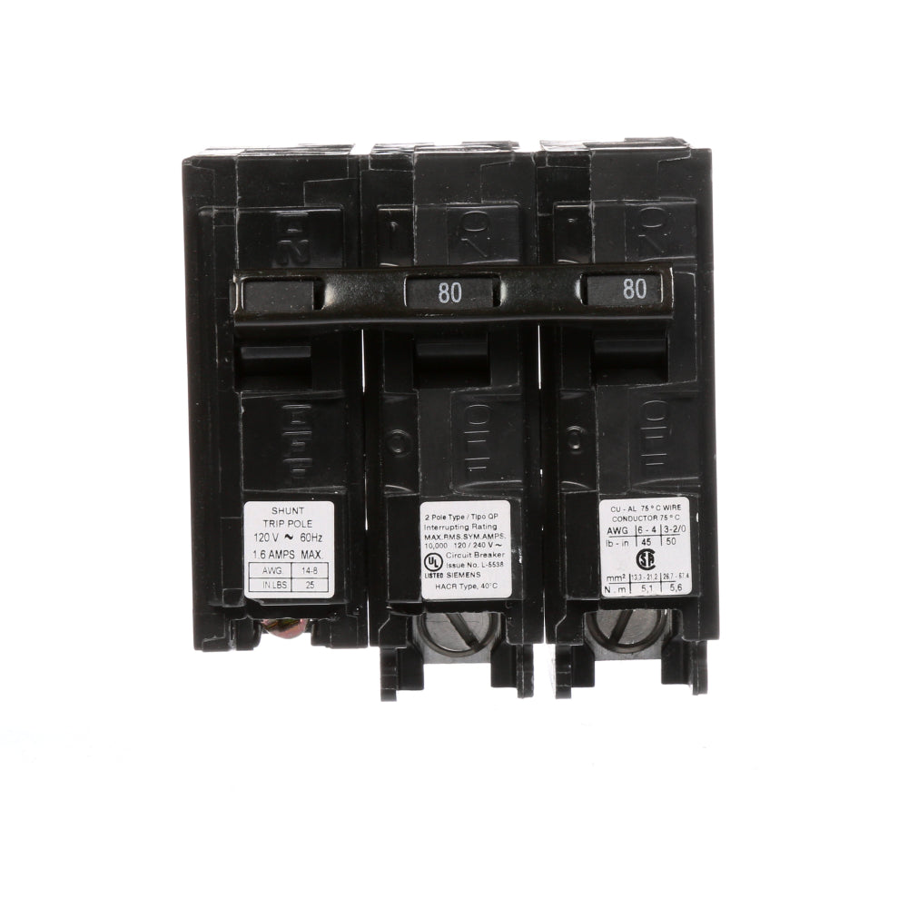 Q28000S01 - SIemens Plug-In 80 Amp 2 Pole Circuit Breaker - Essential Electric Supply