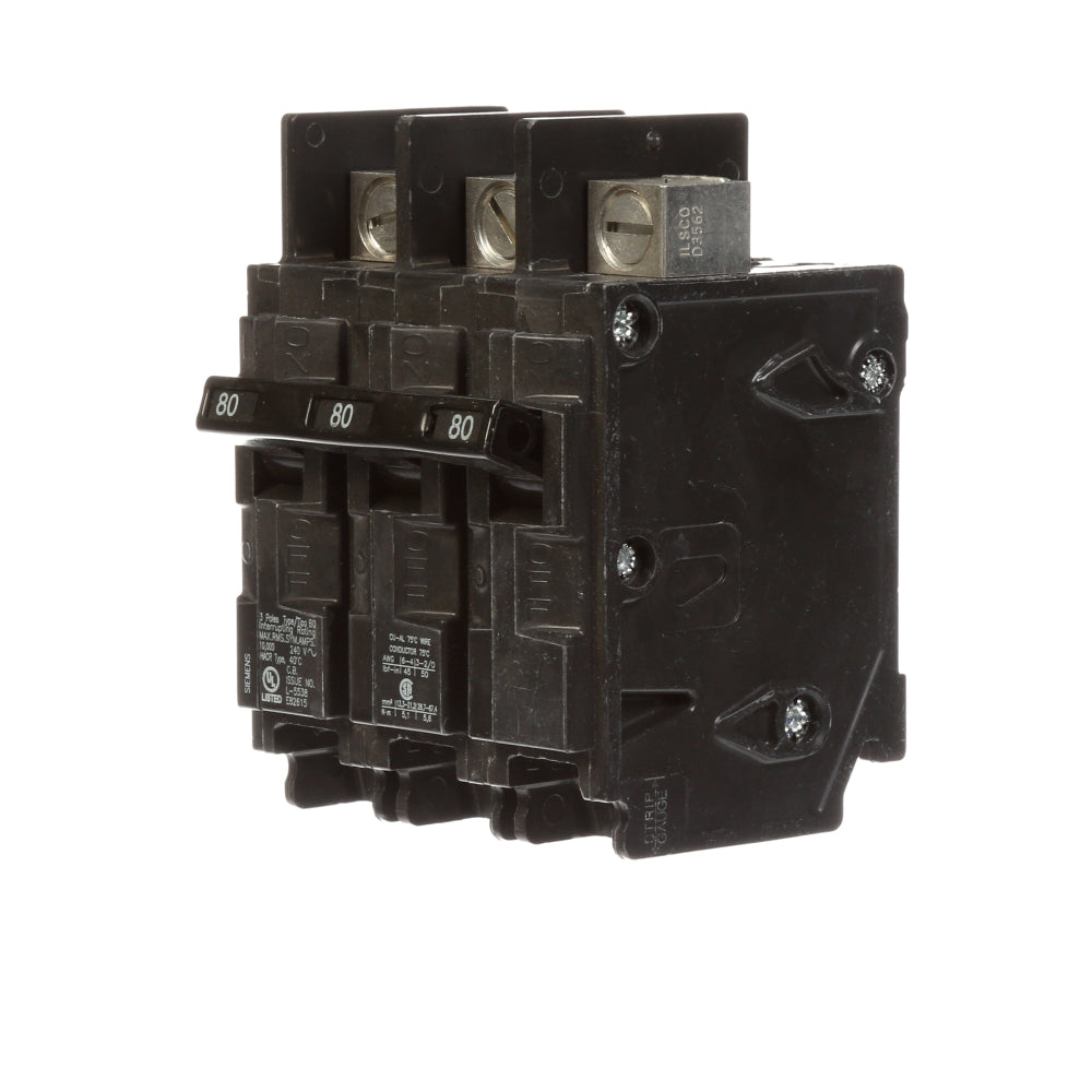 BQ3B080L Siemens Molded Case Circuit Breaker BQ Series 80A 240V - Essential Electric Supply
