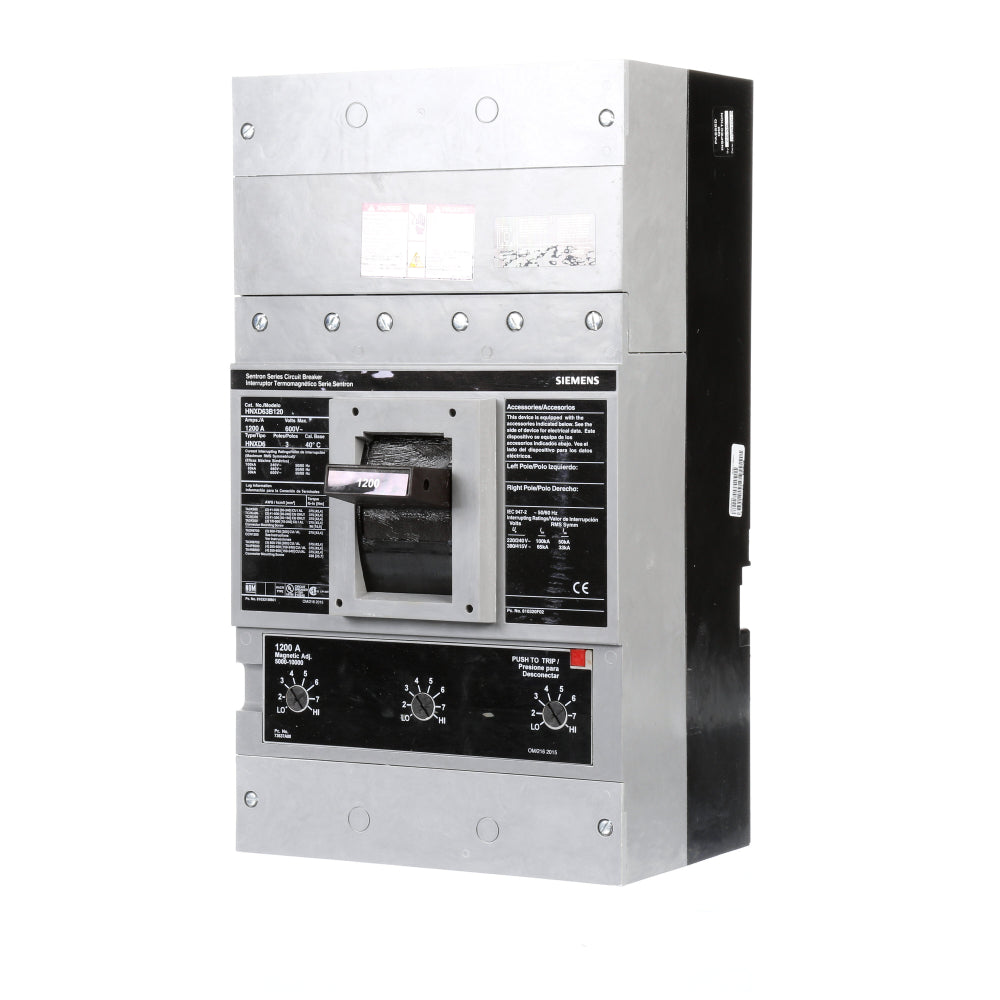HNXD63B900 Siemens Molded Case Circuit Breaker Sentron Series 900A 600V - Essential Electric Supply