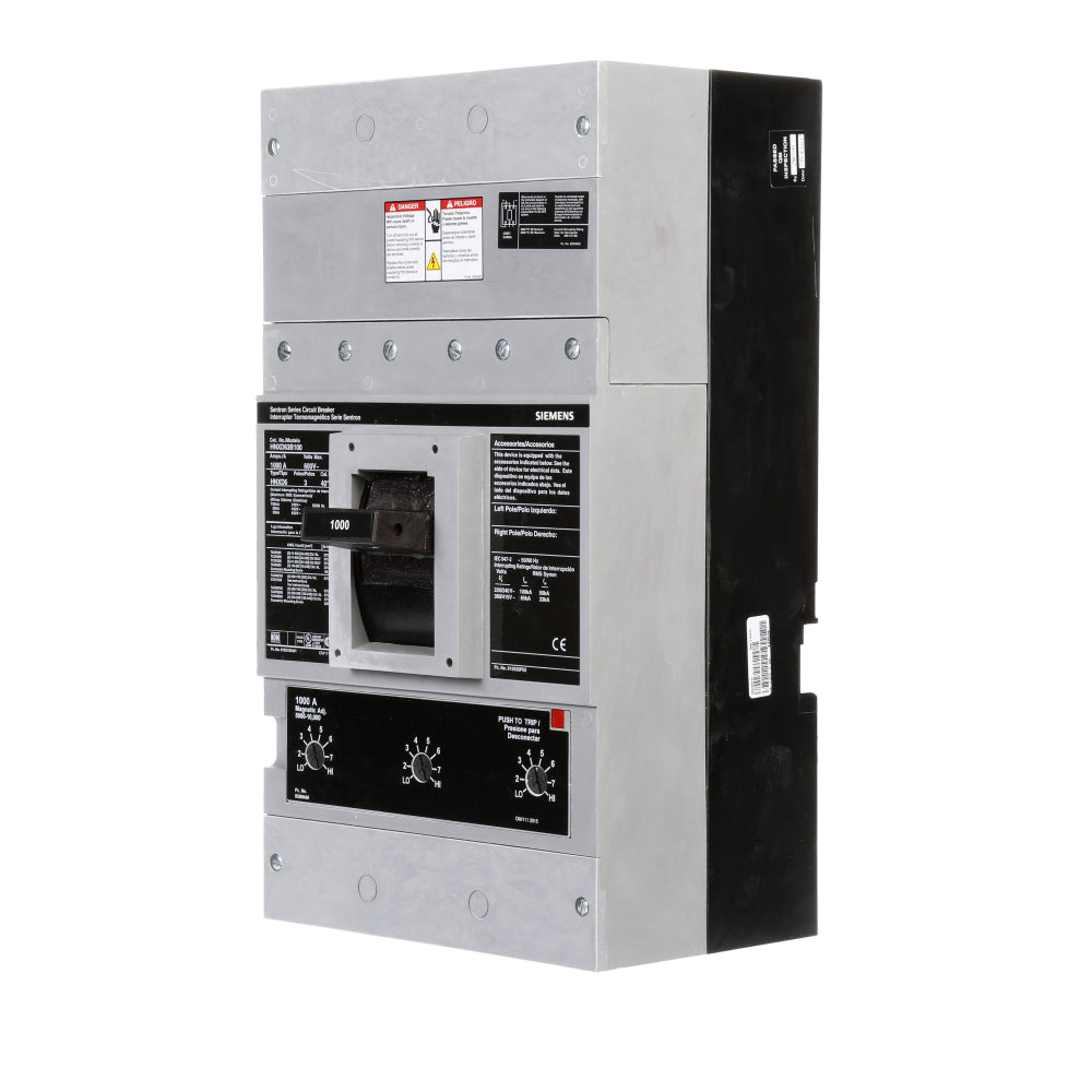 HNXD63B100 - SIemens Bolt-On 1000 Amp 3 Pole Circuit Breaker - Essential Electric Supply