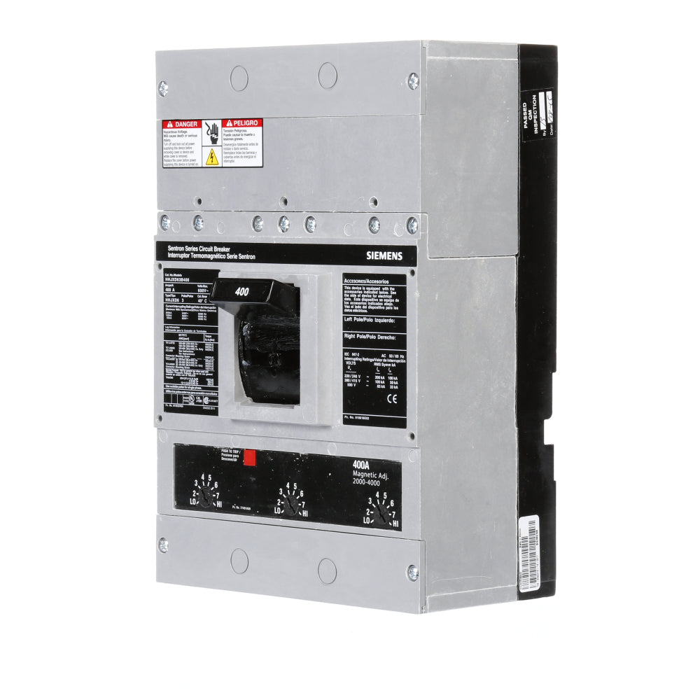 HHJXD63B400 Siemens Molded Case Circuit Breaker Sentron Series 400A 600V - Essential Electric Supply