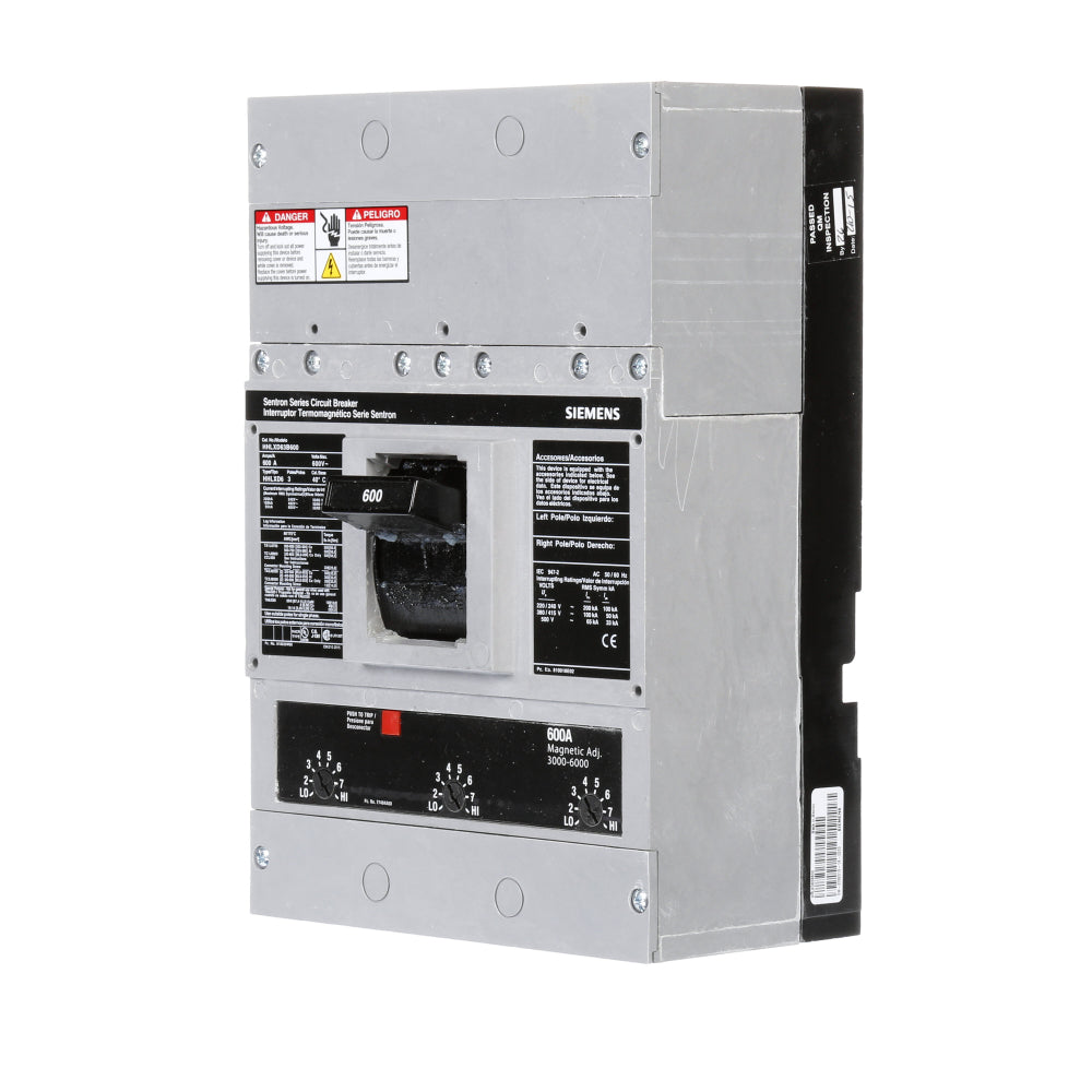 HHLXD63B600 - SIemens Bolt-On 600 Amp 3 Pole Circuit Breaker - Essential Electric Supply
