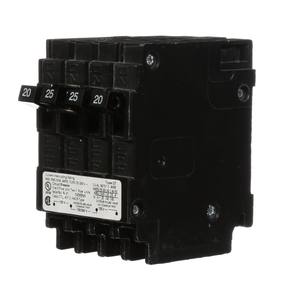 Q22025CT - SIemens Plug-In 25 Amp 2 Pole Circuit Breaker - Essential Electric Supply