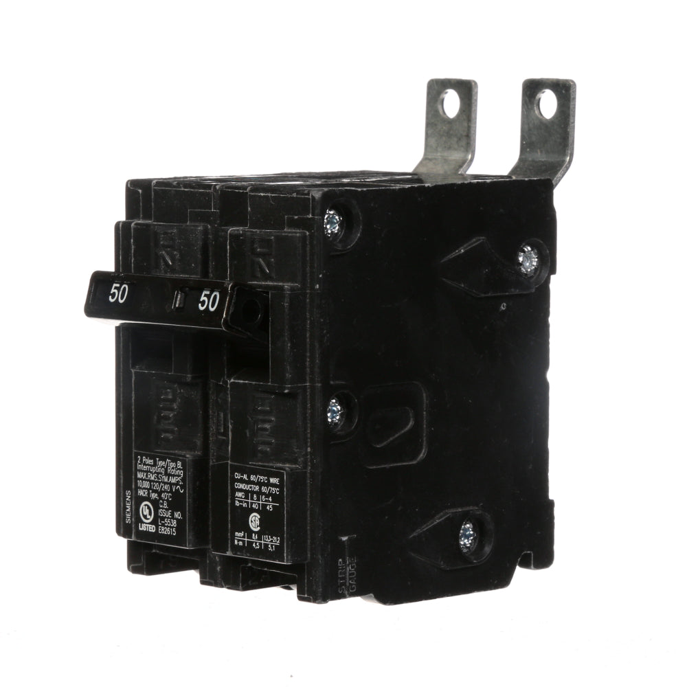 B250 - SIemens Bolt-On 50 Amp 2 Pole Circuit Breaker - Essential Electric Supply