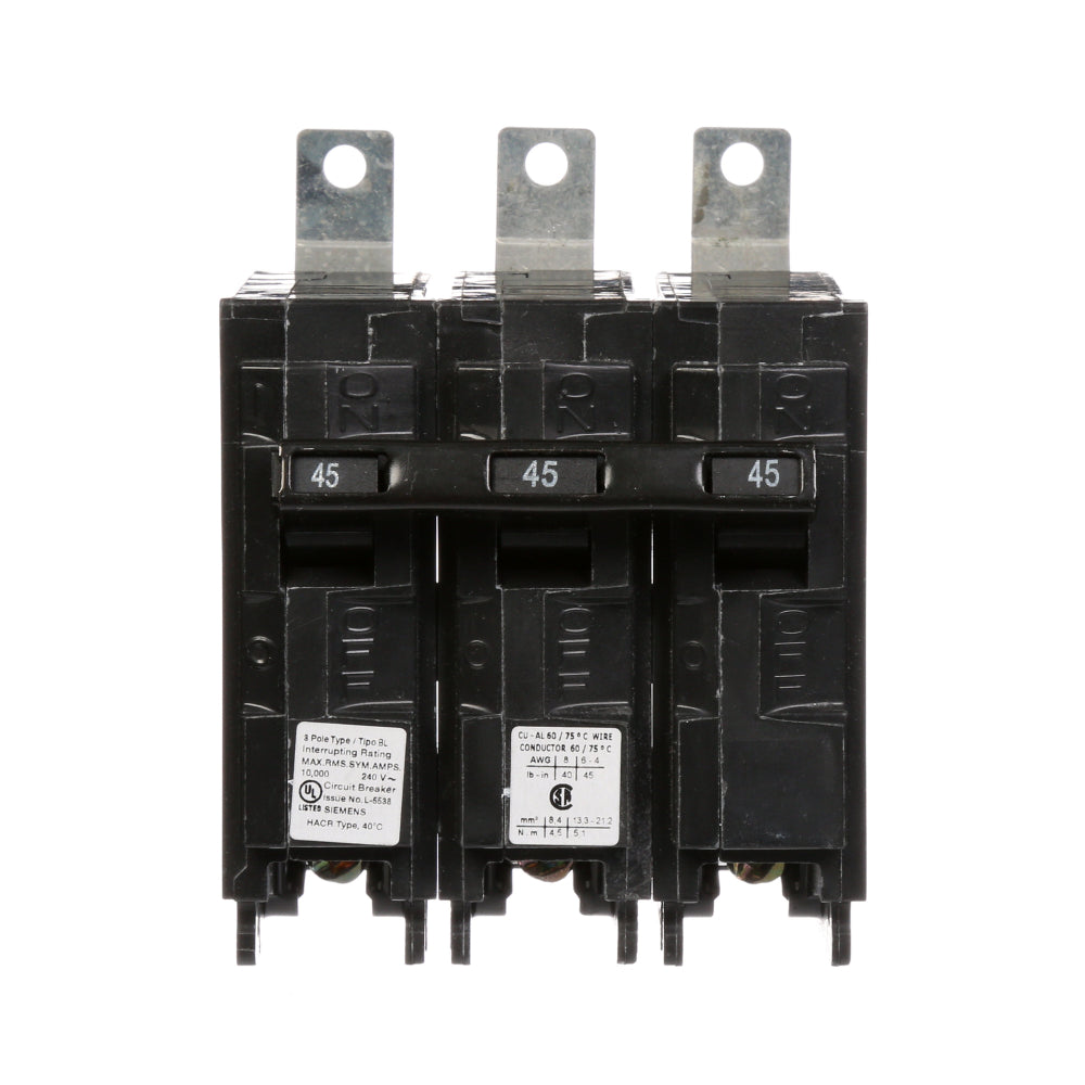 B345 - SIemens Bolt-On 45 Amp 3 Pole Circuit Breaker - Essential Electric Supply