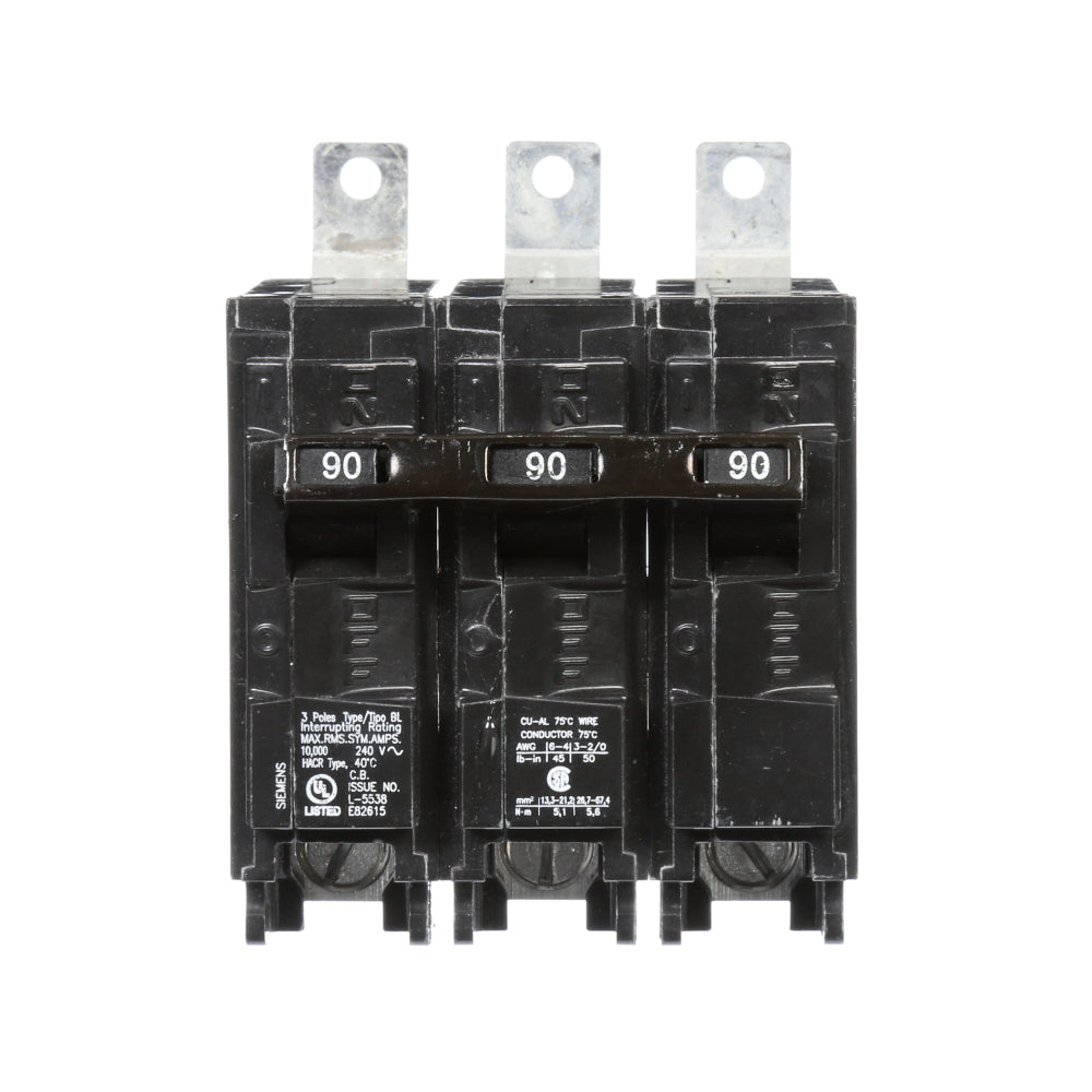 Siemens B390 Molded Case Circuit Breaker | 240V 90A 3P 10kA@240V Bolt-on BL Series