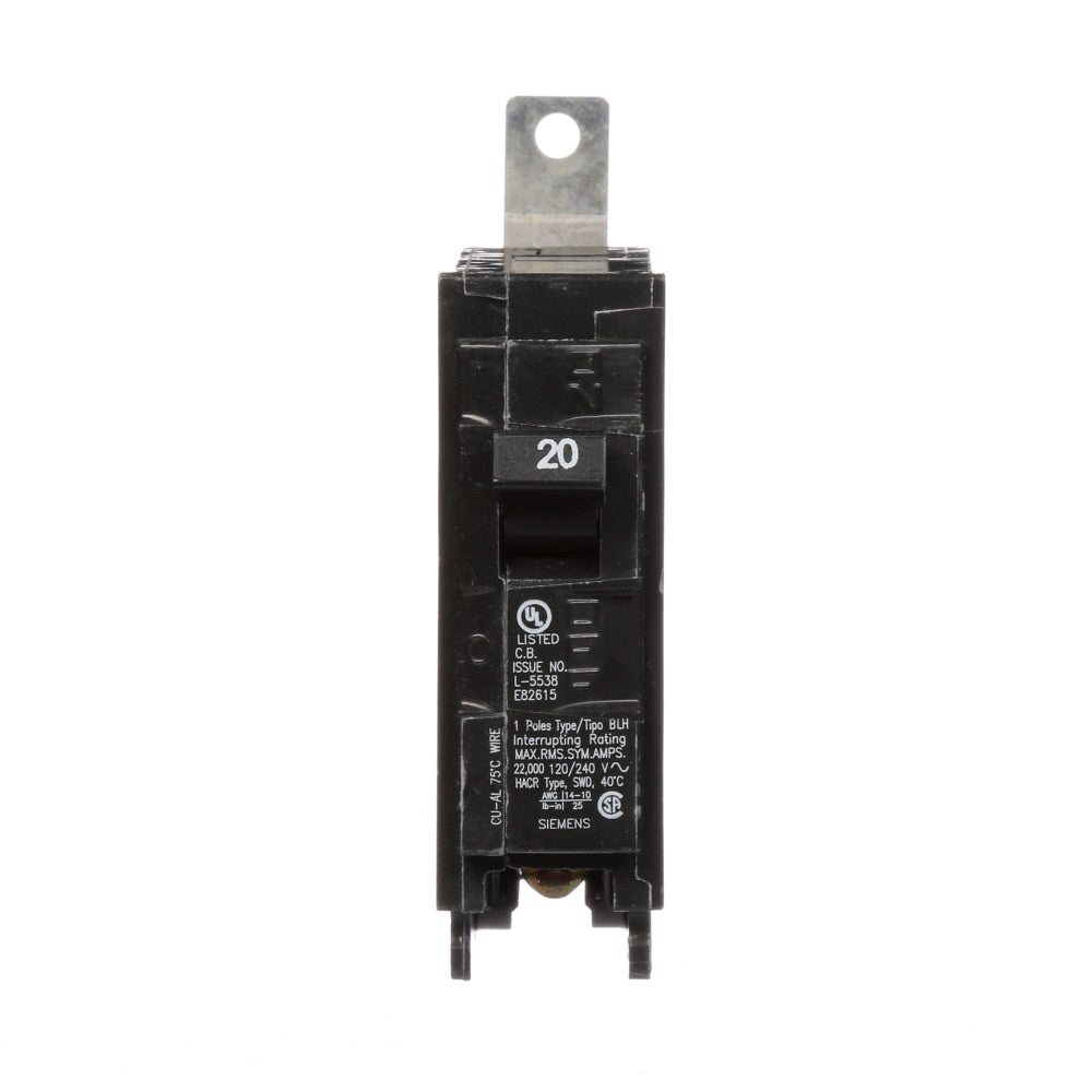 B120H - SIemens Bolt-On 20 Amp 1 Pole Circuit Breaker - Essential Electric Supply